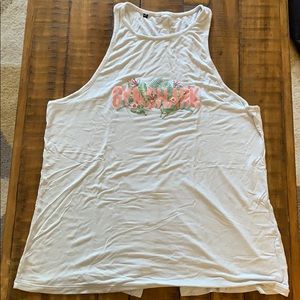 GymShark Relaxed Graphic Vest - light grey